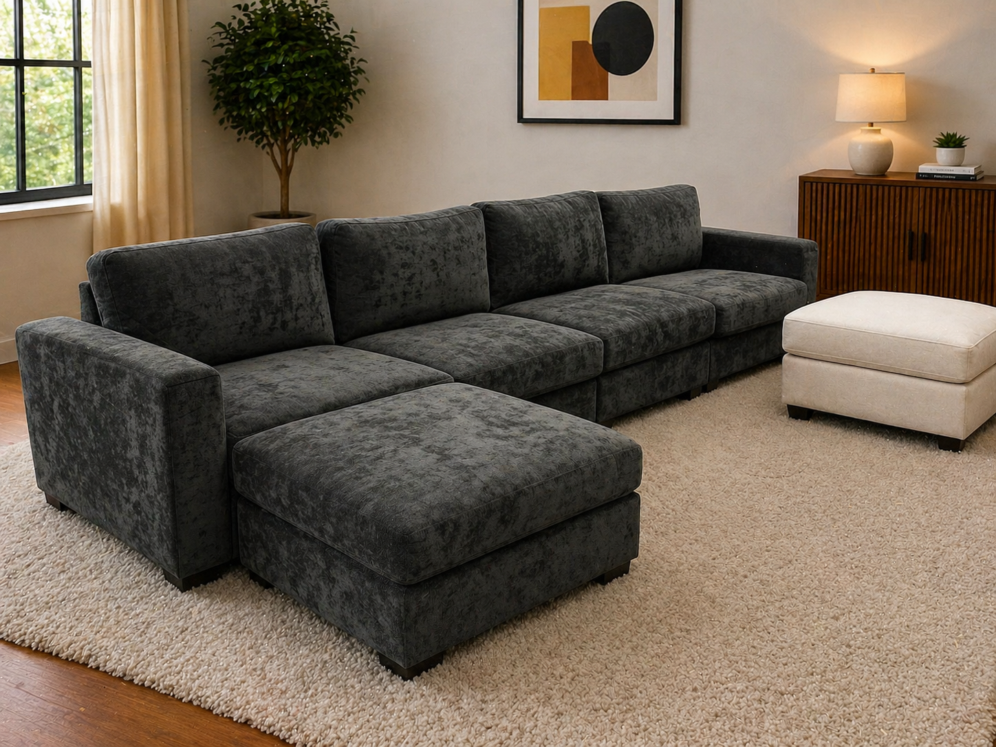 Modular Sectional with Storage & USB Charging