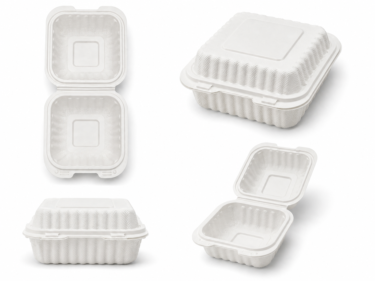 6-Inch Compact Clamshell Container (EP-6)