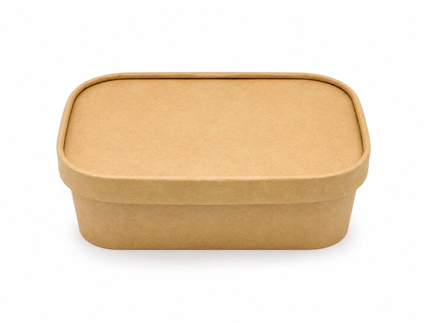 Kraft Paper Box with Lid 580ml