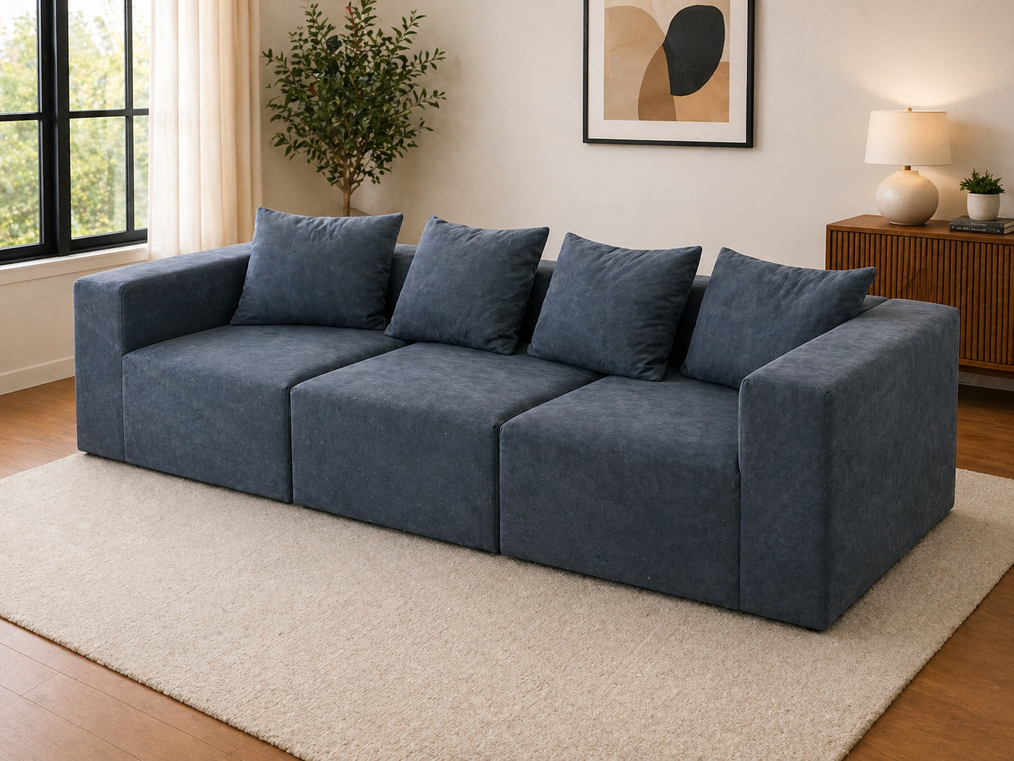 U-Type Memory Foam Modular Sofa